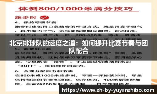 北京排球队的速度之道:如何提升比赛节奏与团队配合